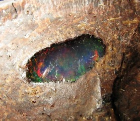 Opal -  Carbonea Mine, La Trinidad, Mun. de Tequisquiapan, Queretaro, Mexico