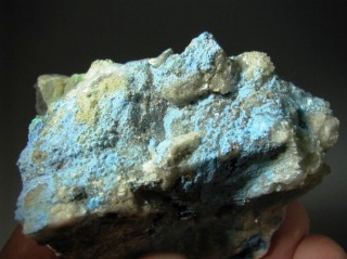 Carbonatecyanotrichite - Qinglong Mine, Guizhou Province, China