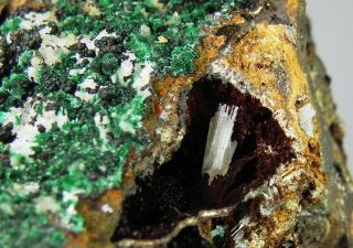 Malachite Cerussite - Montevecchio mine sardinia Italy