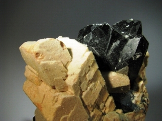 Black Quartz, Orthoclase - Wulian Co., Rizhao, Shangdong, China