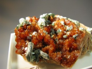 Hessonite  from Italy -  lot of 5 pieces