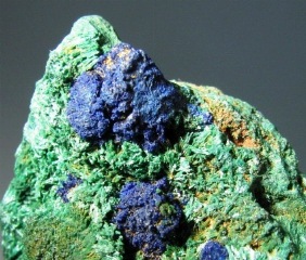 Azurite, Malachite  -  Bisbee, Warren District, Mule Mts, Cochise Co., Arizona, USA