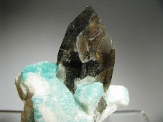 Smoky Quartz, Amazonite -  Broken Boom Pocket, Two point Mine, Teller, CO, USA