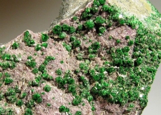 Uvarovite - Saranovskii Mine, Sarany Village, Urals region, Russia