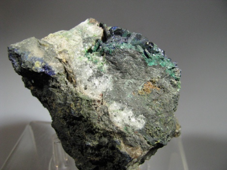 Azurite, Cuproadamite - Tsumeb Mine, Namibia