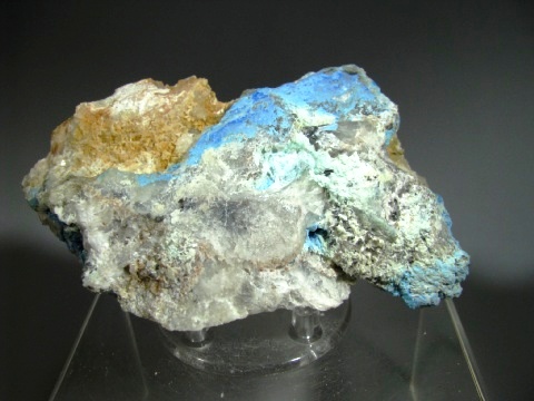 Carbonatecyanotrichite - Qinglong Mine, Guizhou Province, China