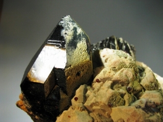 Black Quartz, Orthoclase - Wulian Co., Rizhao, Shangdong, China